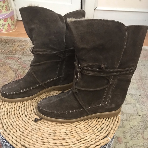 NWOT-Jack Rogers Little Nell Moccasin Boots - Picture 2 of 8